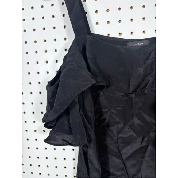 J.Crew silk Ruffled cold shoulder blouse size 4 - Picture 5 of 7